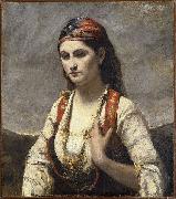 Jean-Baptiste Camille Corot Young Woman of Albano oil painting reproduction